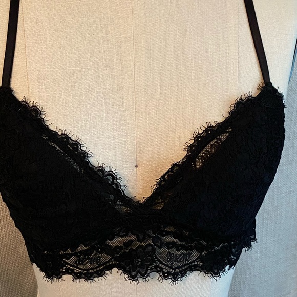 Aerie triangle lace t-back bralette - Picture 2 of 5